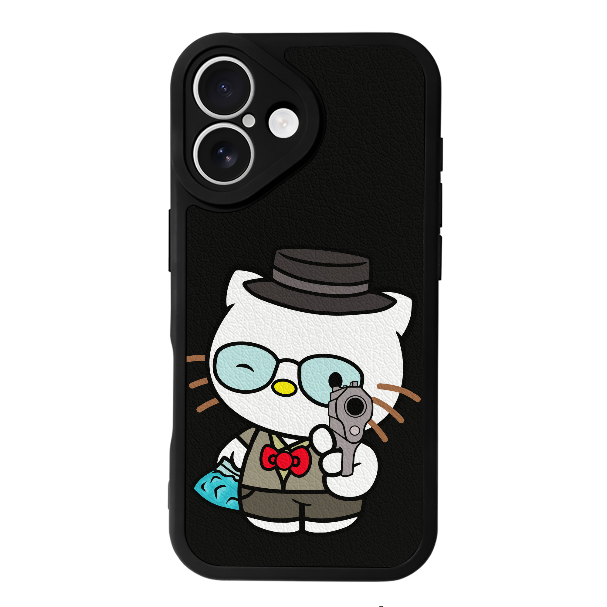 （画像用） Hello Kitty ハローキティ 【iPhone 16シリーズ対応】シリコンスマホケース（レザー調） 材質：シリコン